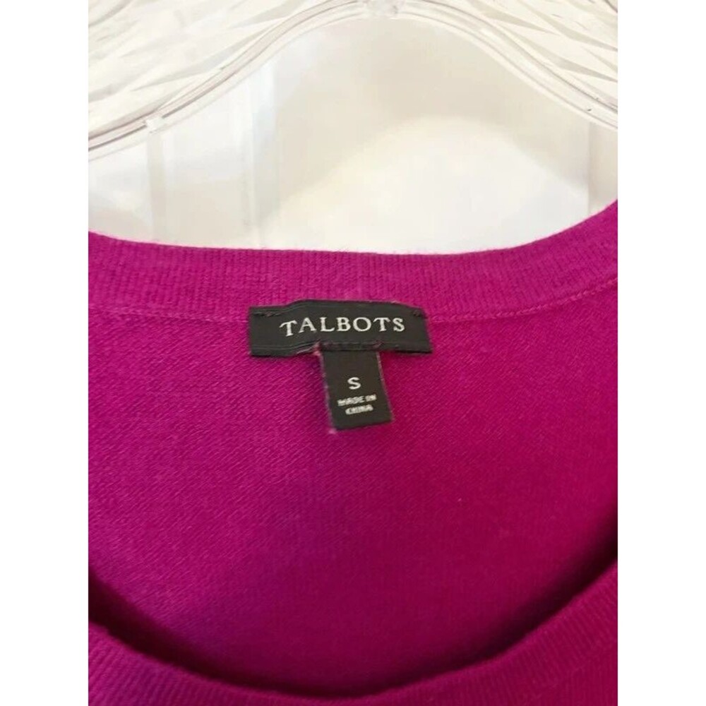 Talbots Raspberry Twin Sweater Set Small - Picture 5 of 7